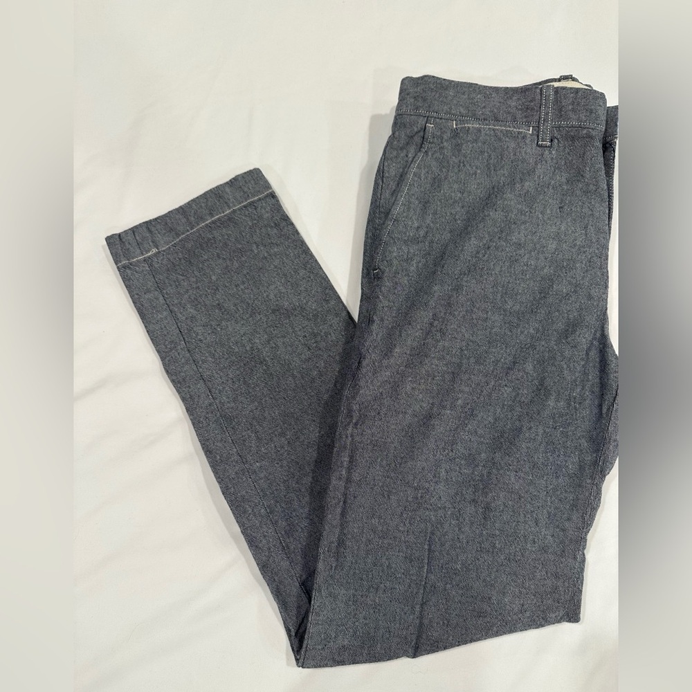J. Crew Navy and White Stretch Fabric